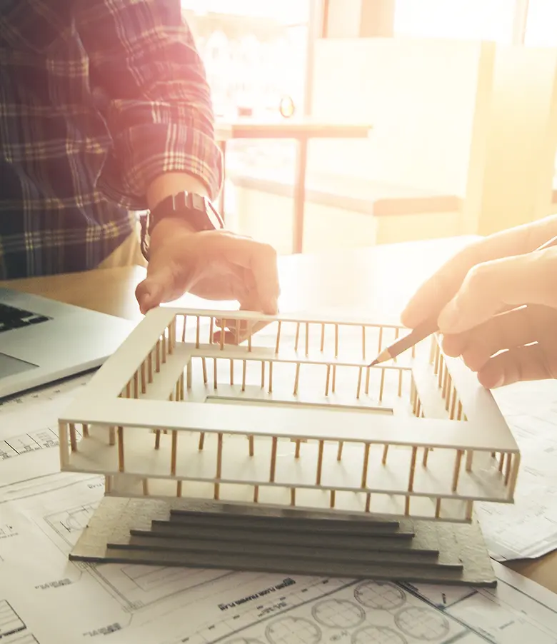 Maqueta d'una arquitectura sostenible Mutge Arquitecte